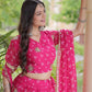 Bandhej Zari Gota Lehenga