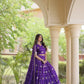 Bandhej Zari Gota Lehenga