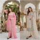 Floral Sequin Chiffon Suit Set
