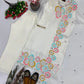 Floral Sequin Chiffon Suit Set