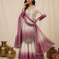 Ombre Sequin Scalloped Suit