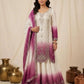 Ombre Sequin Scalloped Suit