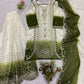 Ombre Sequin Scalloped Suit