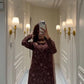 Mahogany Vine Embroidered Suit