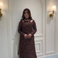 Mahogany Vine Embroidered Suit