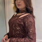 Mahogany Vine Embroidered Suit