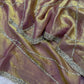 Mauve Diamond Lattice Saree