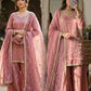 Dusty Rose Mirror Sharara Set