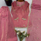 Dusty Rose Mirror Sharara Set