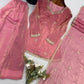 Dusty Rose Mirror Sharara Set