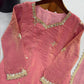 Dusty Rose Mirror Sharara Set