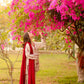 Ivory Threadwork Harem Suit Set