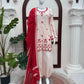 Ivory Threadwork Harem Suit Set