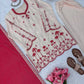 Ivory Threadwork Harem Suit Set