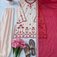 Ivory Threadwork Harem Suit Set