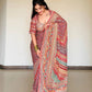 Designer Chinnon Silk Saree with Mirror Work for Festive and Wedding Wear