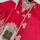 Luxury Chinnon Silk Embroidered Suit Set with Palazzo & Dupatta