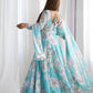 Floral Fox Georgette Anarkali Gown with Dupatta