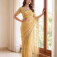 Sequin Vine Embroidered Net Saree