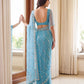 Sequin Vine Embroidered Net Saree