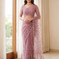 Sequin Vine Embroidered Net Saree