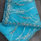 Sequin Vine Embroidered Net Saree