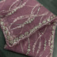 Sequin Vine Embroidered Net Saree