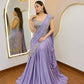 Sequin Embroidered Drape Lehenga