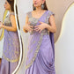 Sequin Embroidered Drape Lehenga