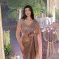 Elegant Sequin Dori Work Net Saree for Wedding and Festive Occasions