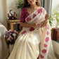 Floral Applique Sequin Saree
