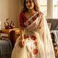 Floral Applique Sequin Saree