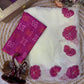 Floral Applique Sequin Saree