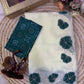 Floral Applique Sequin Saree