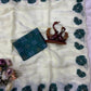 Floral Applique Sequin Saree