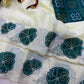 Floral Applique Sequin Saree