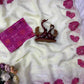 Floral Applique Sequin Saree