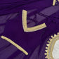Shop Ready to Wear Georgette Saree with Lace Border and Mirror Pallu for Party Festive Wear