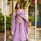 Lilac Sequin Zari Sharara Set
