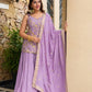 Lilac Sequin Zari Sharara Set
