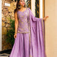 Lilac Sequin Zari Sharara Set
