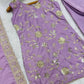 Lilac Sequin Zari Sharara Set