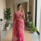 Beaded Floral Butta Saree