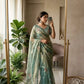 Beaded Floral Butta Saree