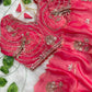Beaded Floral Butta Saree
