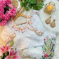 Ivory Floral Khatli Saree