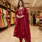 Floral Vine Chanderi Suit
