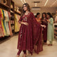 Floral Vine Chanderi Suit