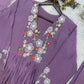 Floral Vine Chanderi Suit