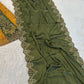 Mustard Sage Panel Lehenga Set